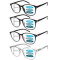 👓4 Pack Progressive Multifocal Reading Glasses for Women Style