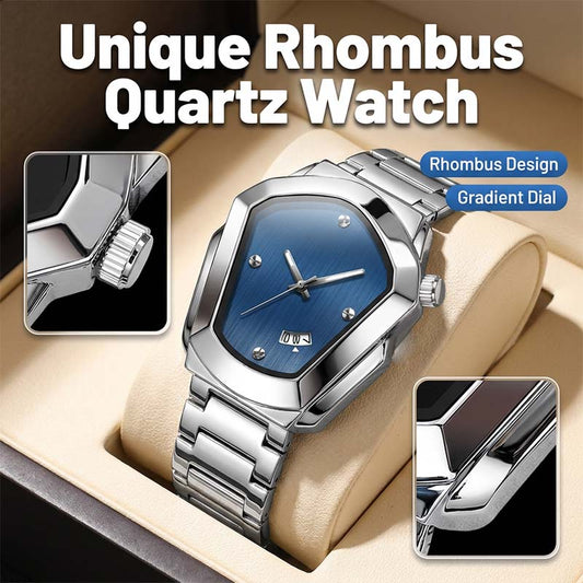 ⌚ Elite Rhombus Quartz Watch™ | Modern Luxury Meets Precision