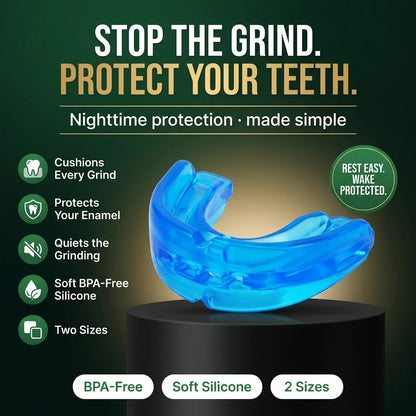 😴 Wake Up Refreshed Every Morning Custom-Fit Anti-Snoring Mouth Guard