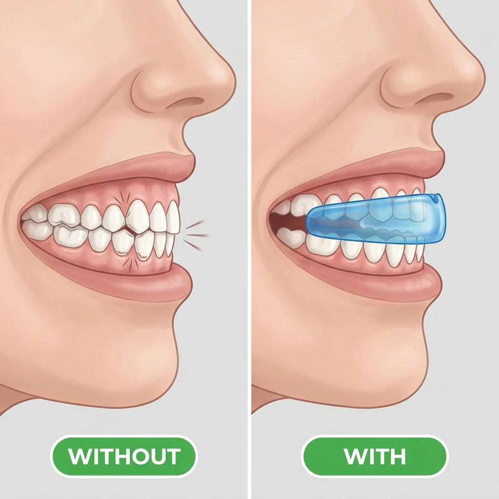😴 Wake Up Refreshed Every Morning Custom-Fit Anti-Snoring Mouth Guard