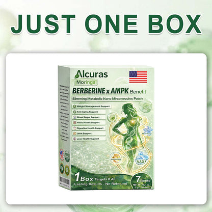 🔥Official Store| 🧑‍⚕️Alcuras™ Moringa × Berberine × AMPK 8-Benefit Slimming & Metabolic Nano Microneedle Patch 🇺🇸  Just once a day · Visible changes in 7 days  ✅ For obesity, loose skin, diabetes, sleep apnea, joint issues, and more🔥🔥