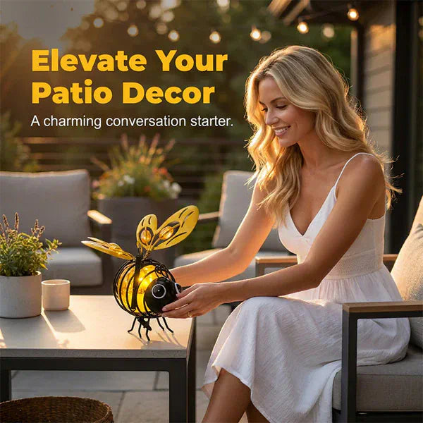 🌙🍃 LIMITED-TIME 50% OFF! Hanging Solar Bee Light – Spread Joy Day and Night 🌞🌜