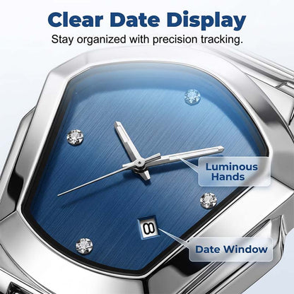 ⌚ Elite Rhombus Quartz Watch™ | Modern Luxury Meets Precision