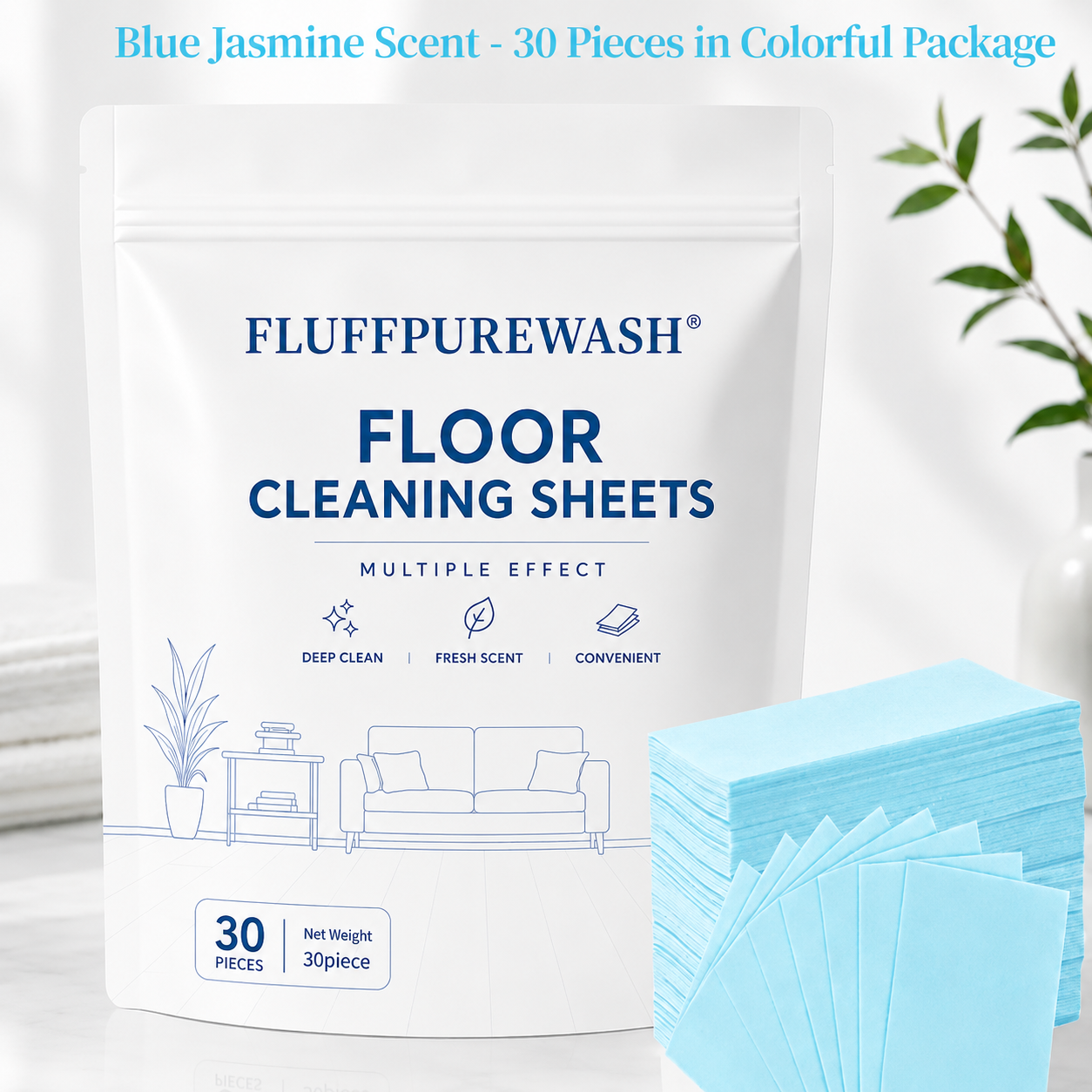 🔥Las day 80% OFF💦30-Pieces Multi-Effect Floor Cleaning Sheets