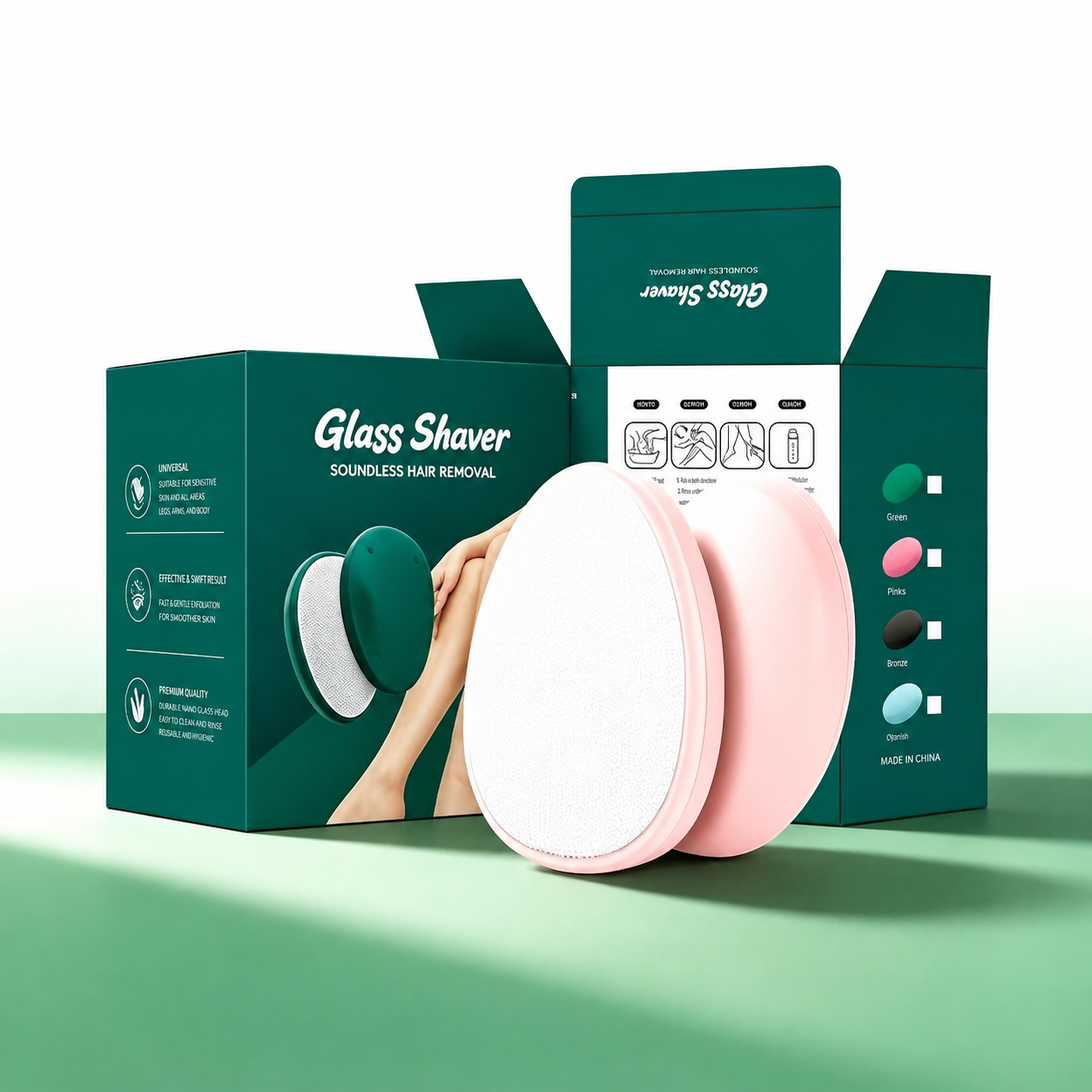 ✨50% OFF NOW! Palm‑Fit Hair Eraser for Quick At‑Home Grooming, Painless Crystal Hair Remover, Eco‑Friendly Reusable Physical Hair Removal Tool for Legs, Arms & Body
