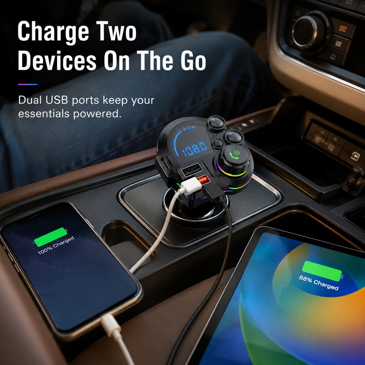 Bluetooth FM Transmitter for Cars
