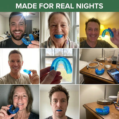 😴 Wake Up Refreshed Every Morning Custom-Fit Anti-Snoring Mouth Guard