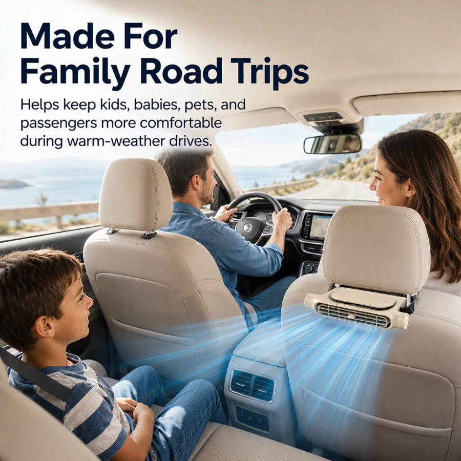 Portable Rechargeable Car Seat Fans™ | Stay Cool Anywhere 🚗❄️