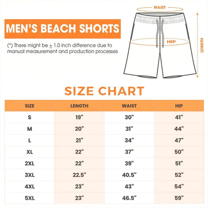 Custom Funny Patriotic Men Swim Trunks