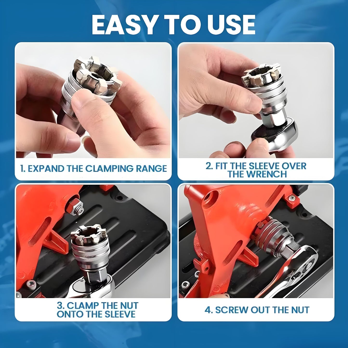 10-19mm Adjustable Universal Socket Wrench