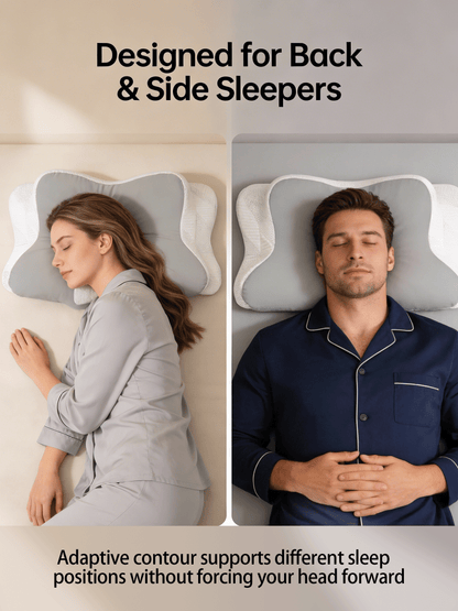 Ergonomic Pillow Designed for Neck & Spine Support