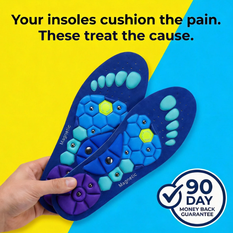 Magnetic Support Insoles for All-Day Comfort