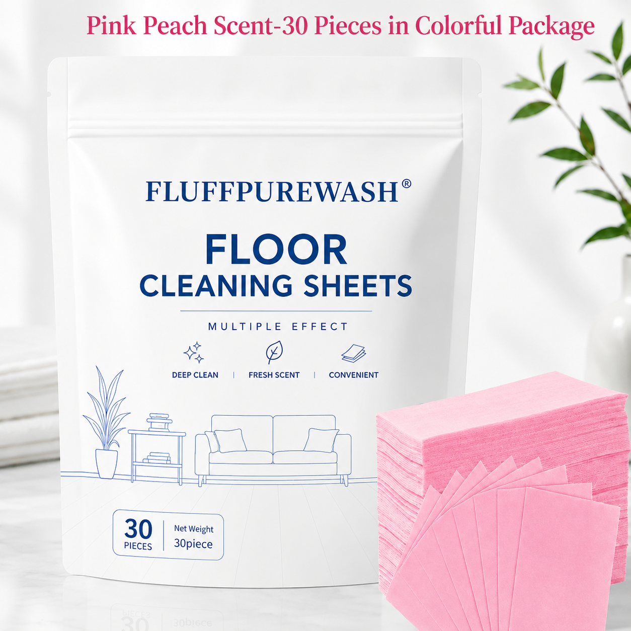 🔥Las day 80% OFF💦30-Pieces Multi-Effect Floor Cleaning Sheets
