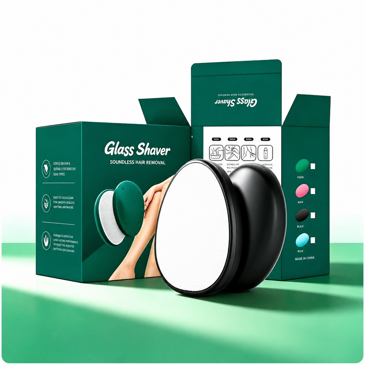 ✨50% OFF NOW! Palm‑Fit Hair Eraser for Quick At‑Home Grooming, Painless Crystal Hair Remover, Eco‑Friendly Reusable Physical Hair Removal Tool for Legs, Arms & Body