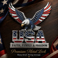 USA Faith, Family & Freedom Metal Emblem