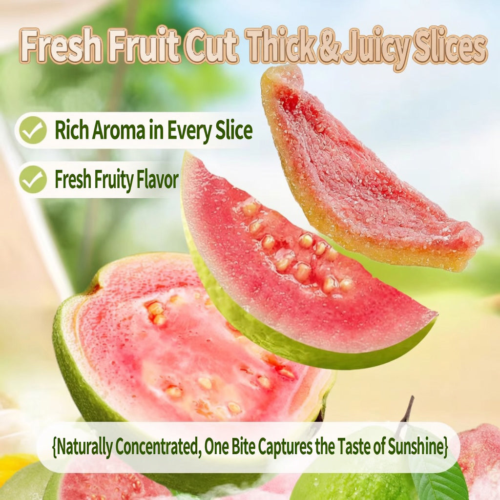 ✨Say goodbye to high-calorie guilt! 🥝Satisfy your cravings with our fiber-rich Red Guava slices